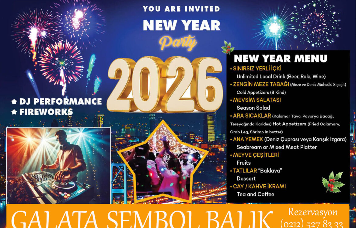 Galata Sembol Balık: New Year’s Eve Celebration With the Most Beautiful View at Istanbul’s Best Fish Restaurant